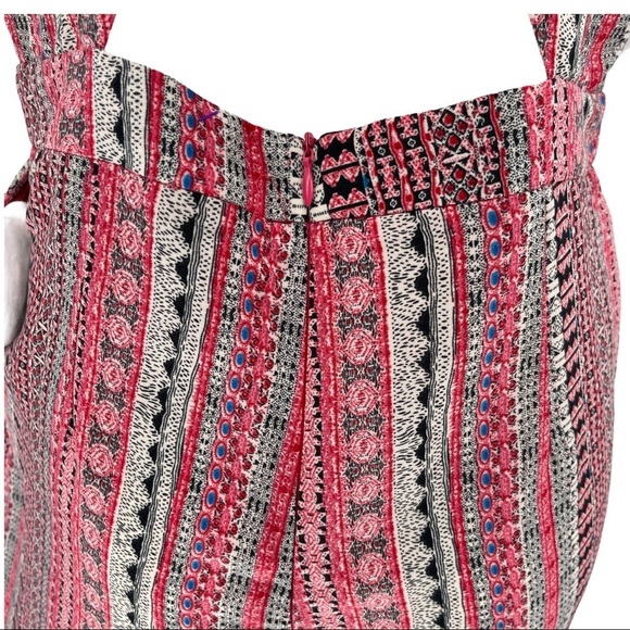 Hommage Printed Cut Out Chest Back Jumpsuit Size M - Picture 10 of 12